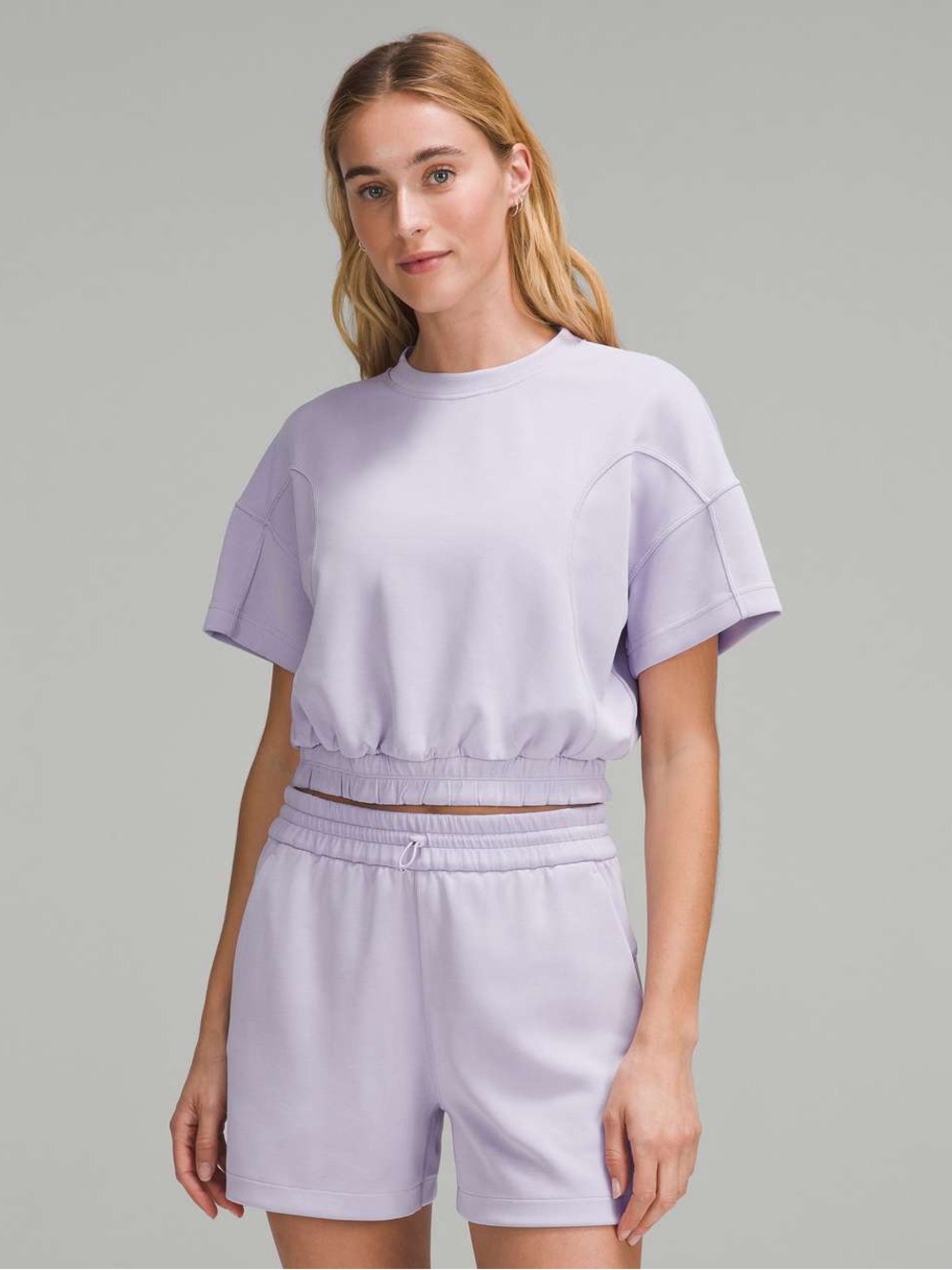Lululemon Softstreme Gathered T-Shirt - Lilac Ether